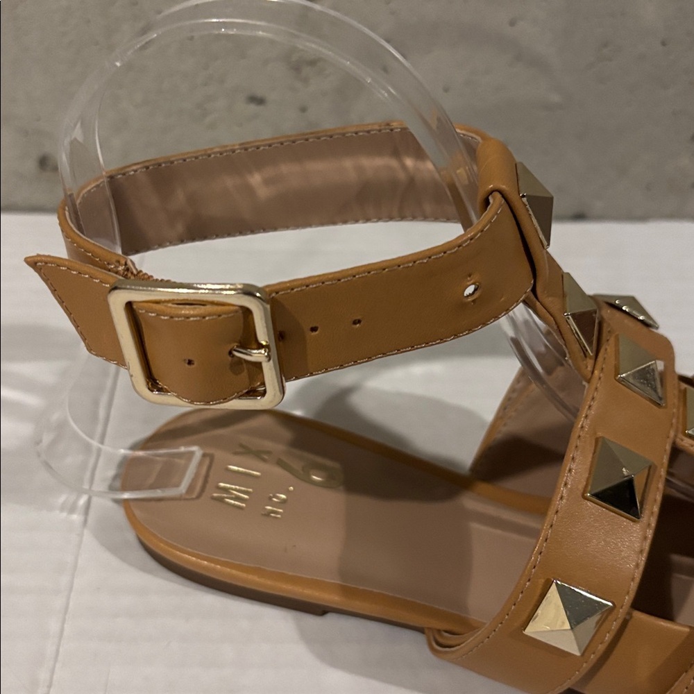 Mix No. 6 India Stud Ankle Strap Pointed Toe Flats - Size 6.5 - Picture 3 of 8